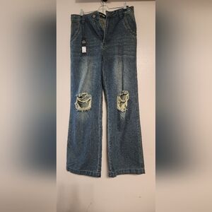 Fashion Nova Dark Wash Denim Jeans